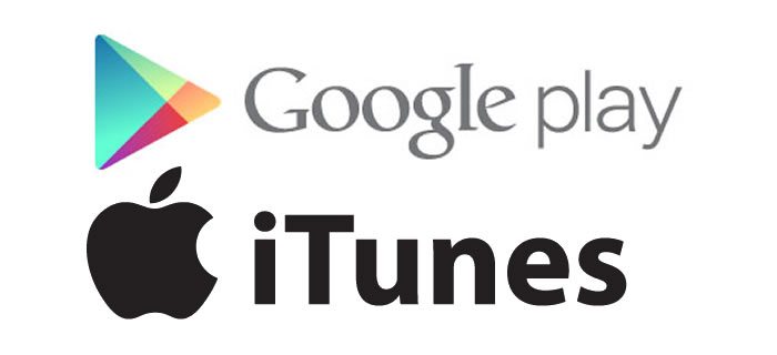 Google Play or iTunes