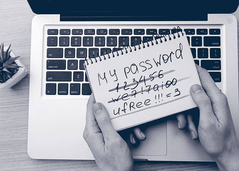 create strong passwords