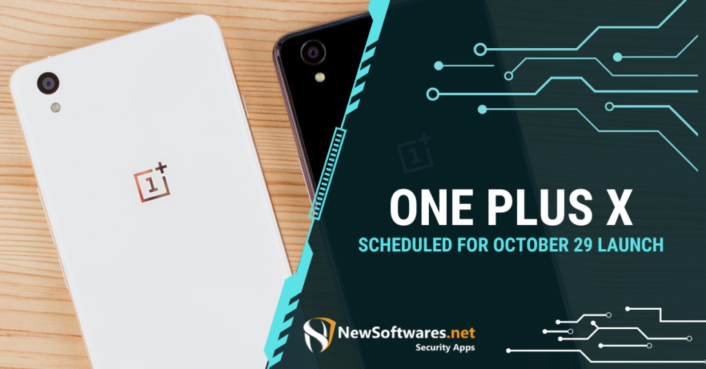 One Plus X Scheduled For October 29 Launch