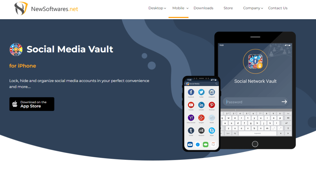 Social Media Vault lets you protect your social activities easily