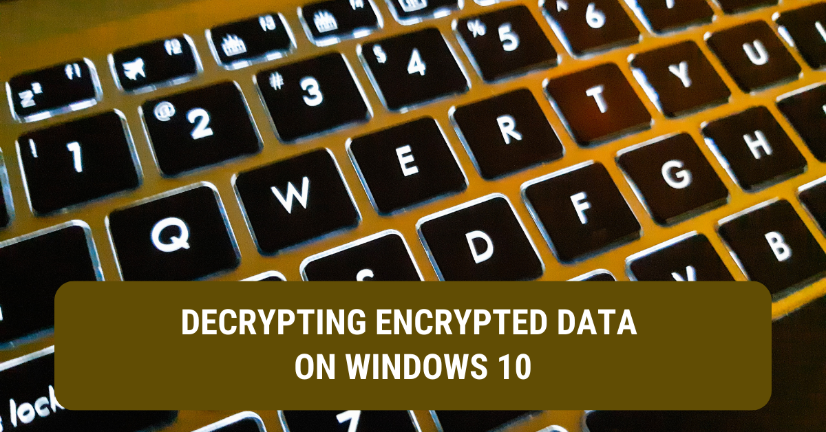 How to unencrypt data? 