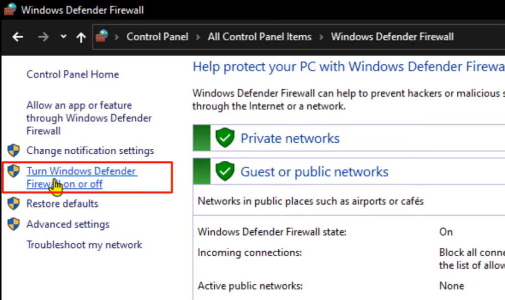 Enable Firewall Protection Is turning on firewall good