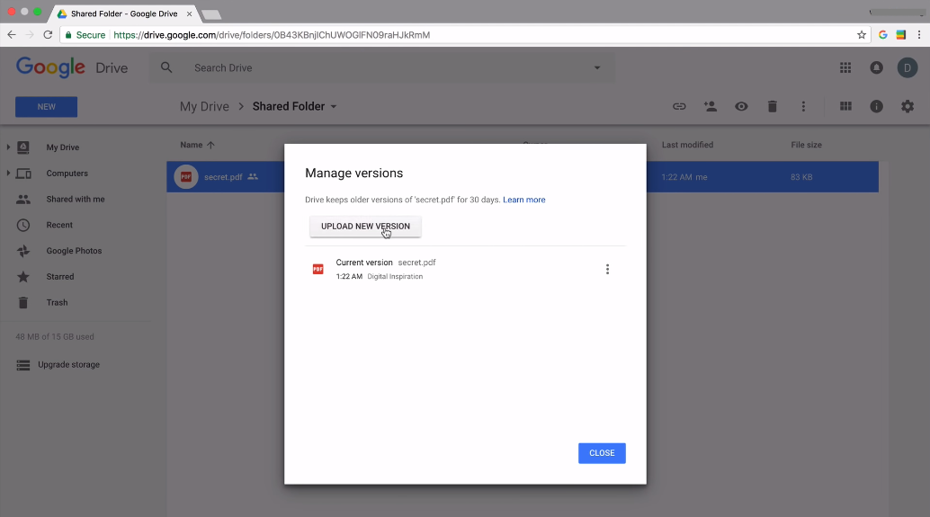 Google Drive protect data