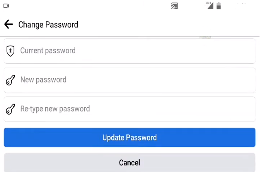 A strong password for Facebook