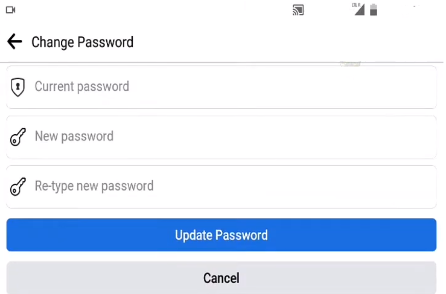 Set Up A Strong Password A strong password for Facebook
