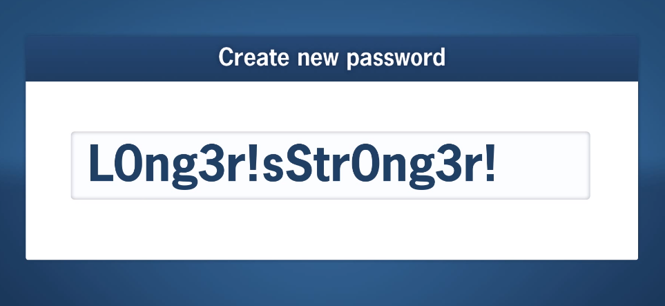 Create and use strong passwords