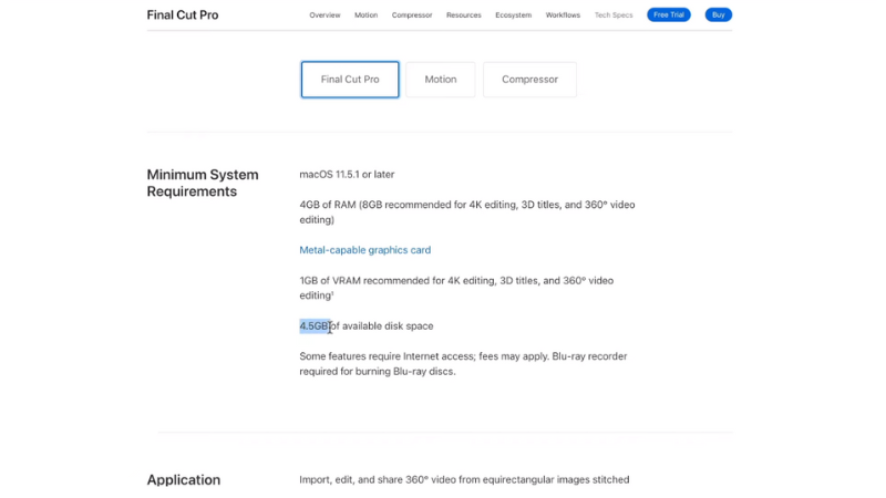 System Requirements for Running Final Cut Pro X