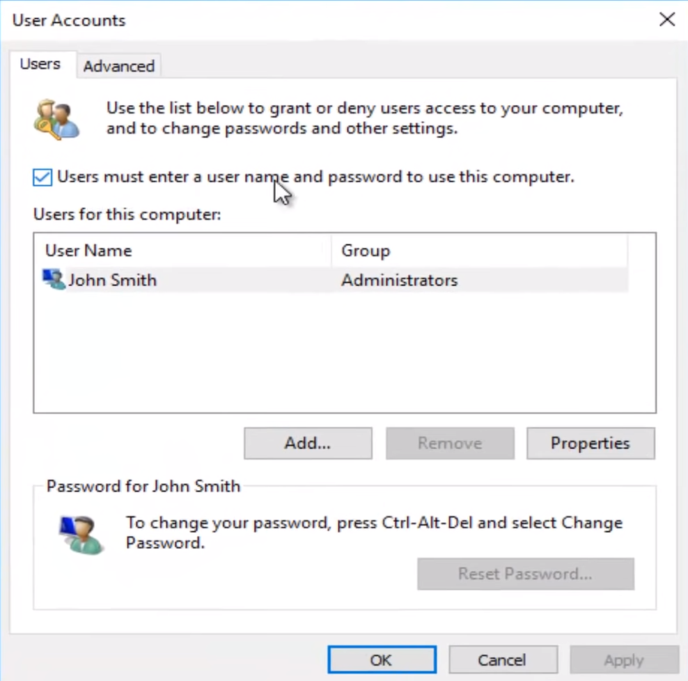 Remove Your Windows 10 Password