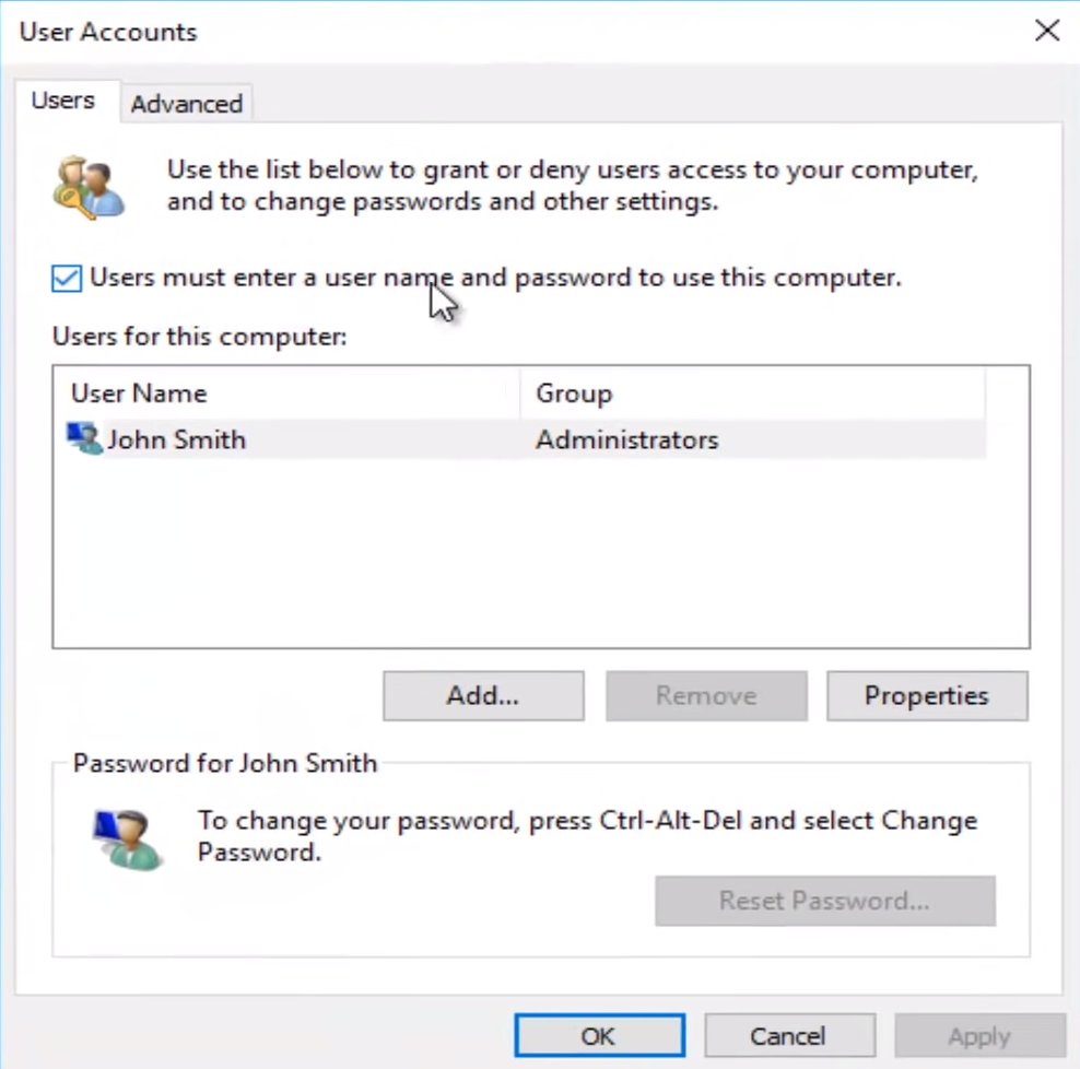Disable Password For Local Account Remove Your Windows 10 Password