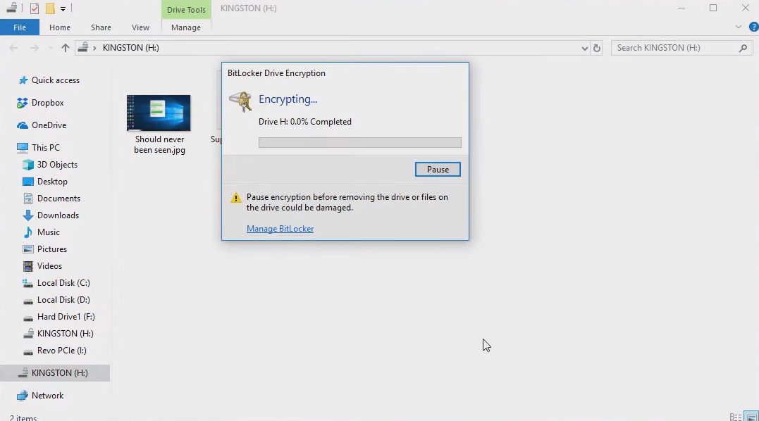 Encrypting with BitLocker BitLocker to Go: Encryption for personal USB devices