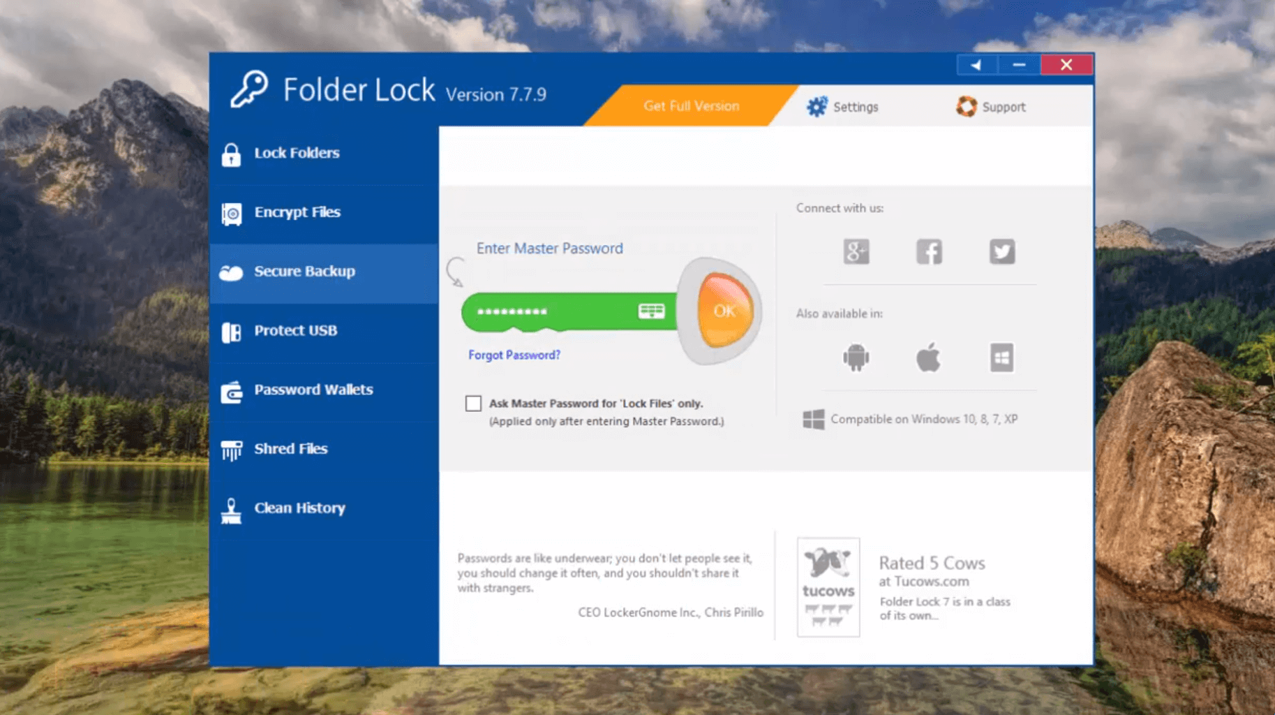 Password Protect a File or Folder in Windows 10 Using Third Party Software