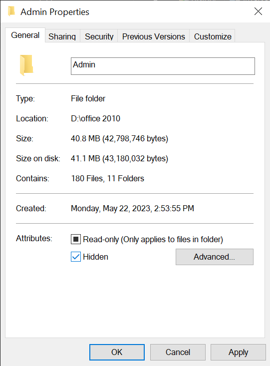Hide Folder e1694690227411 Hide Files, Folders, and Drives in Windows 10