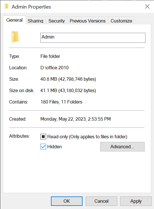 Hide Files, Folders, and Drives in Windows 10