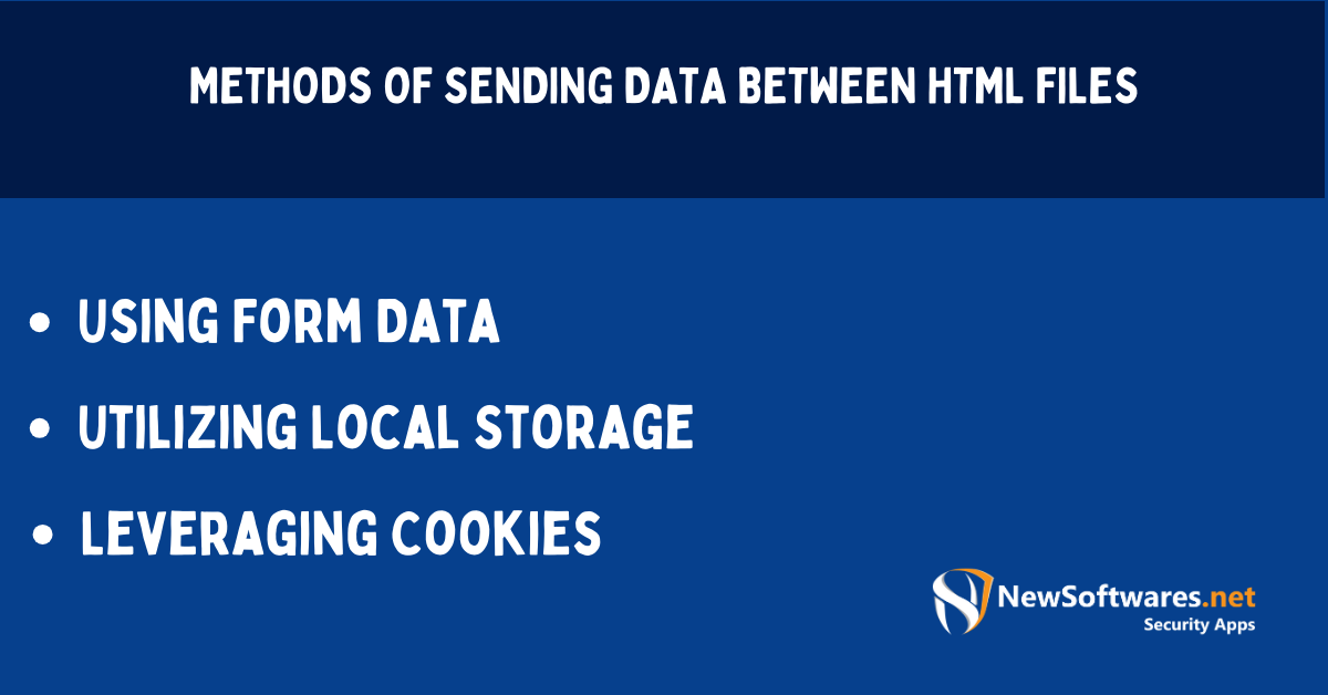 Methods of Sending Data Between HTML Files