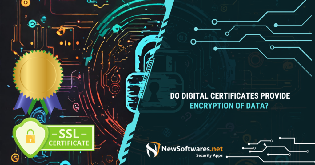 Digital certificate icon with a lock symbol, representing the question of whether digital certificates provide data encryption