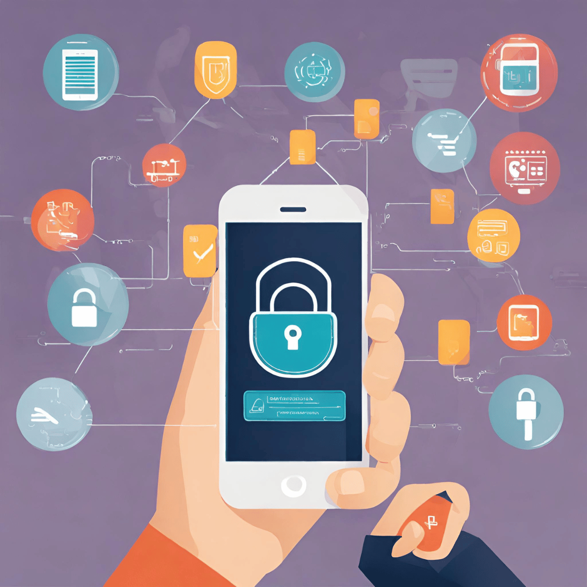 Smartphone Encryption Benefits Illustration