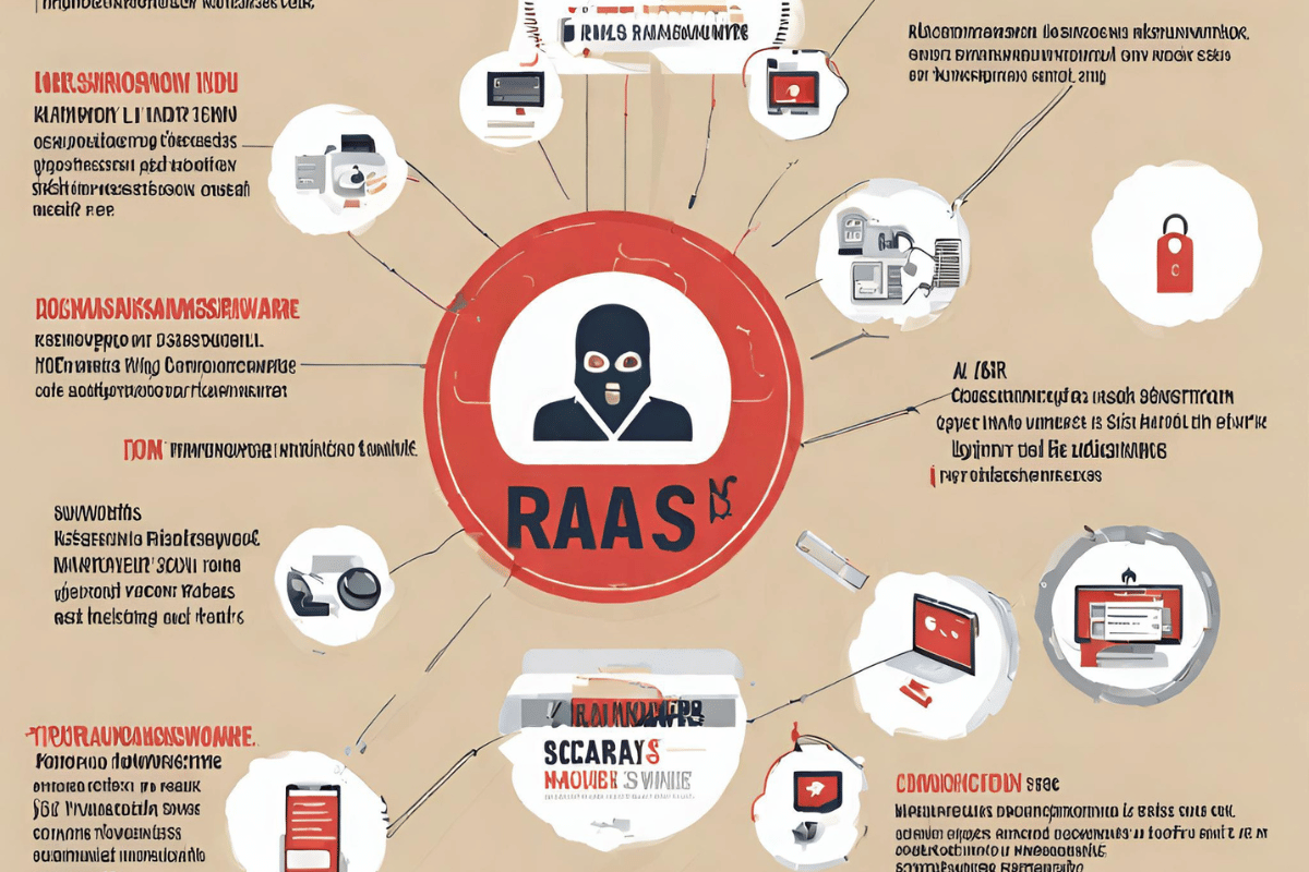 Infographic displaying the various types of ransomware and their descriptions