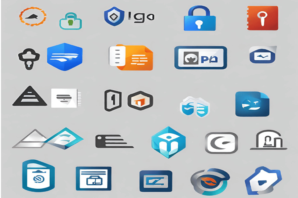 Image showing logos and icons of various encryption software options