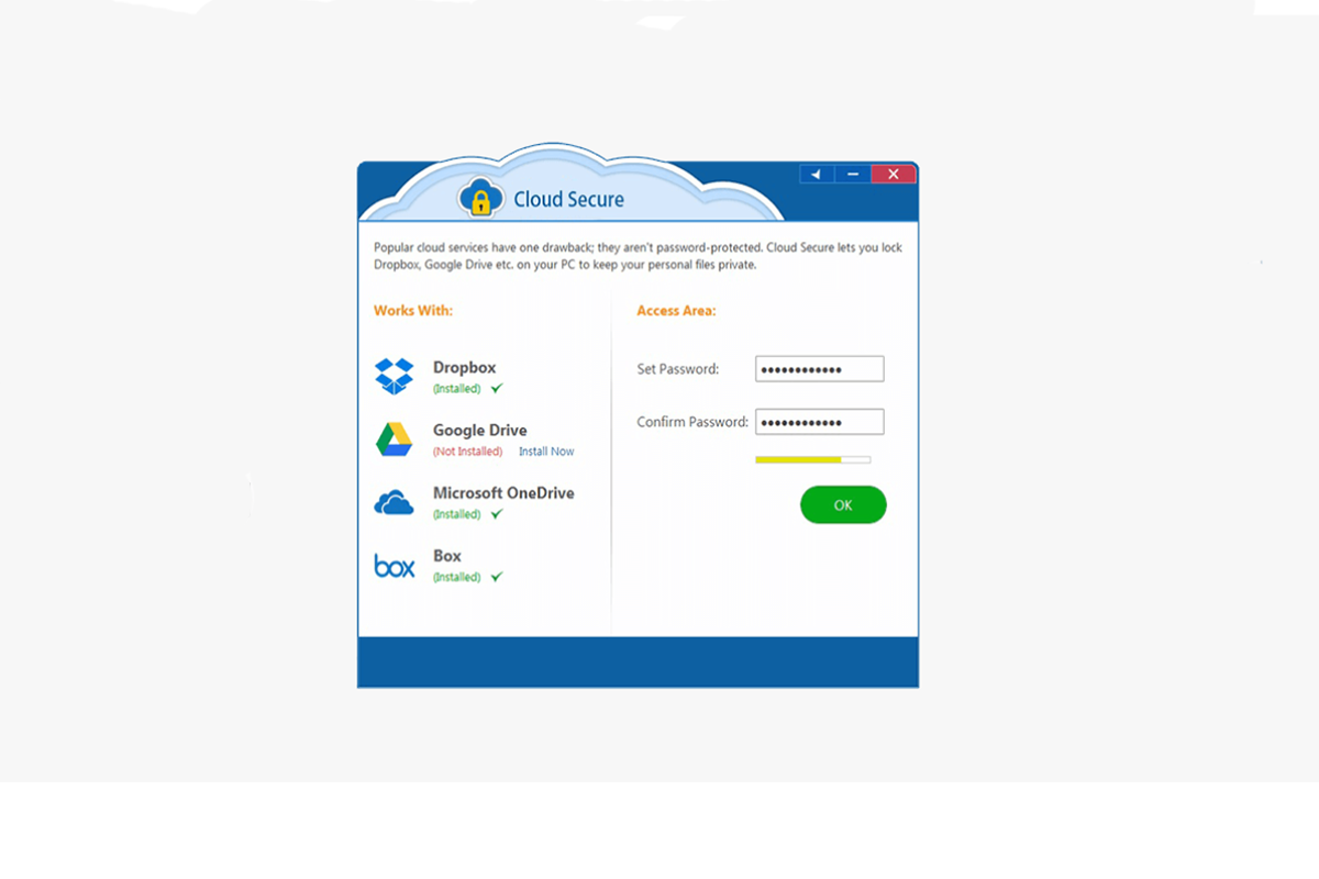 Screenshot Of Cloud Secure Software
