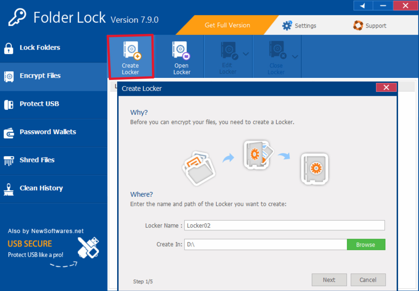 Using Third-Party Software Folder Lock