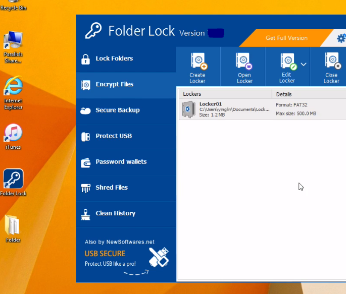 Folder Lock employs robust encryption