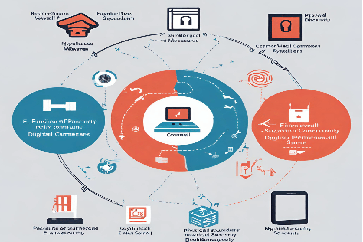 Image demonstrating the integration of physical and digital security measures for comprehensive protection