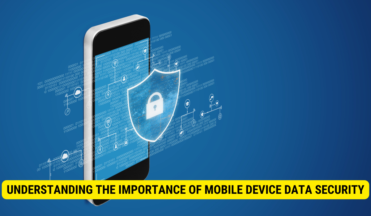 How is data secured on mobile devices?