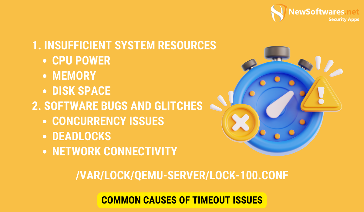 Common Causes of Timeout Issues. Can't Lock File '/var/lock/qemu-server/lock-100.conf'