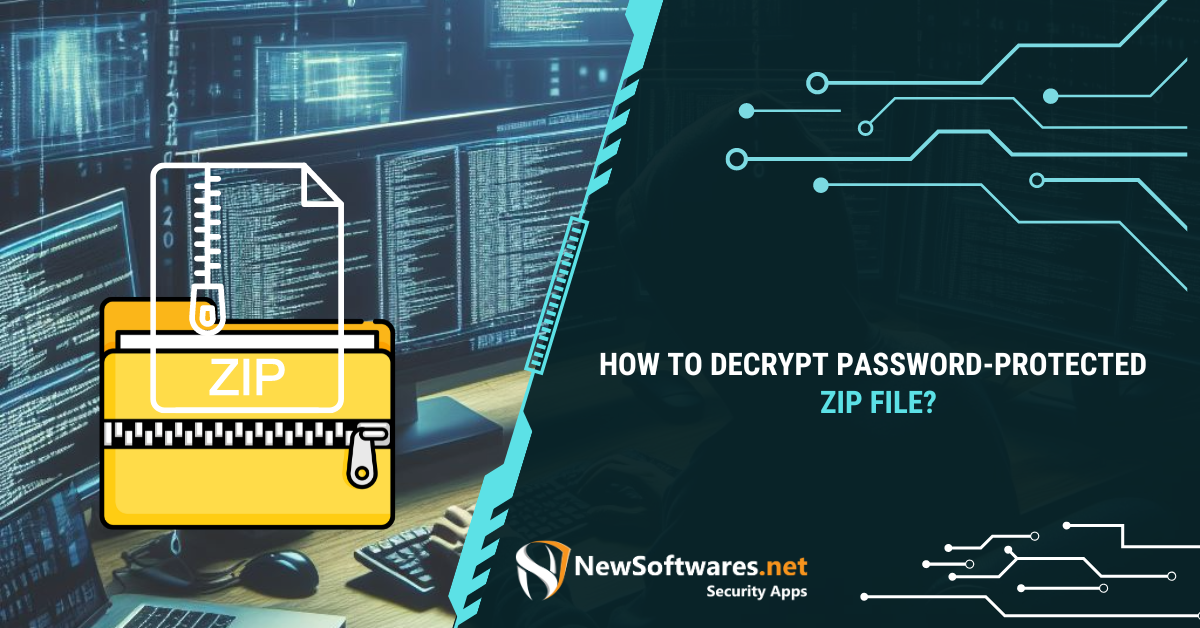 how to decrypt a password protected zip file