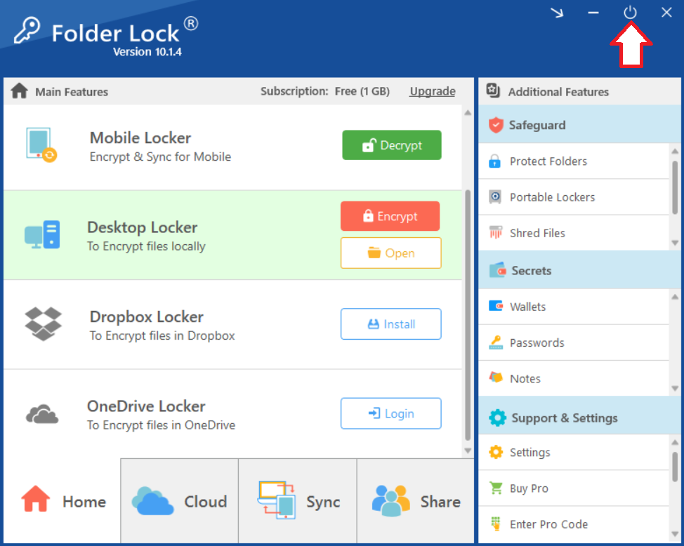 Logout Folder Lock
