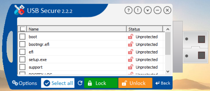 Display select unselect files 1