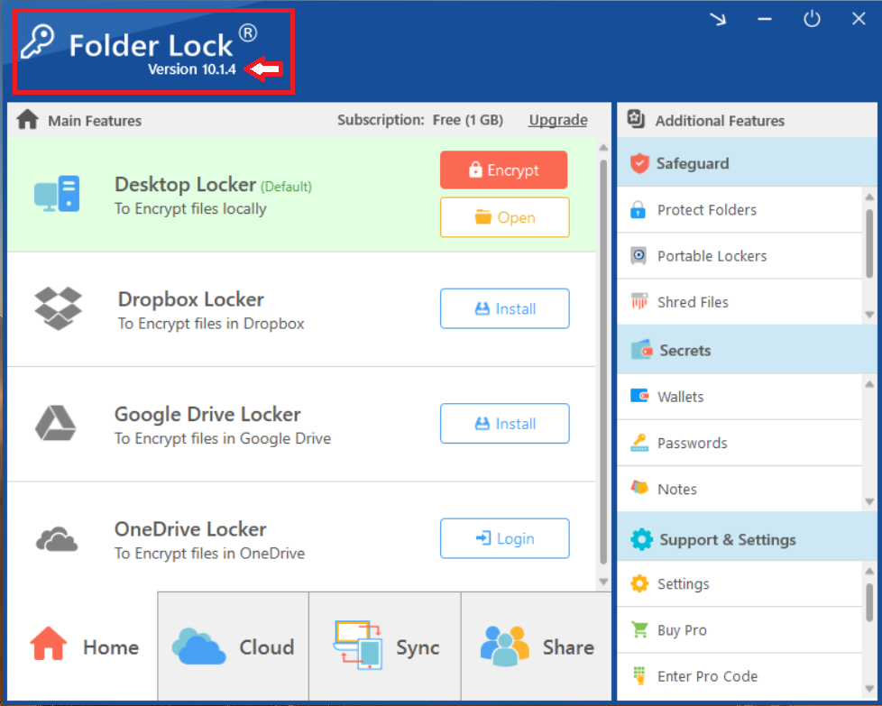 Older version Folder Lock