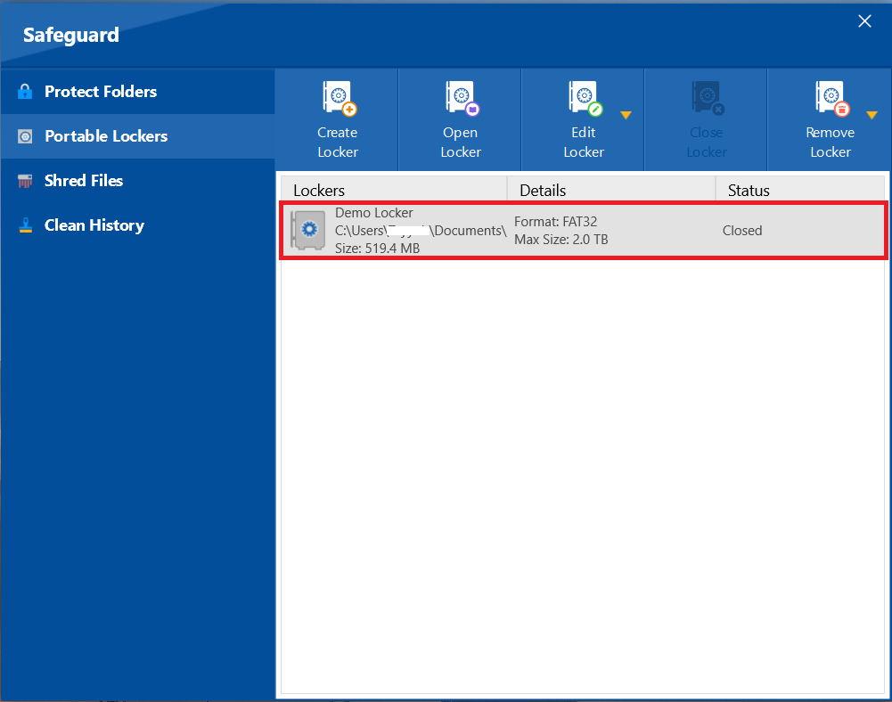 Select desired locker to open locker