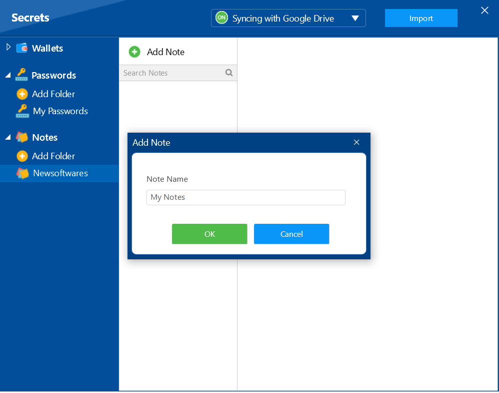 Write Note Name Folder Lock
