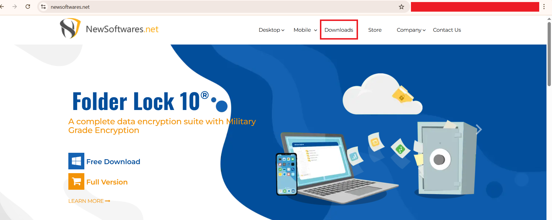 click on downloads USB Secure