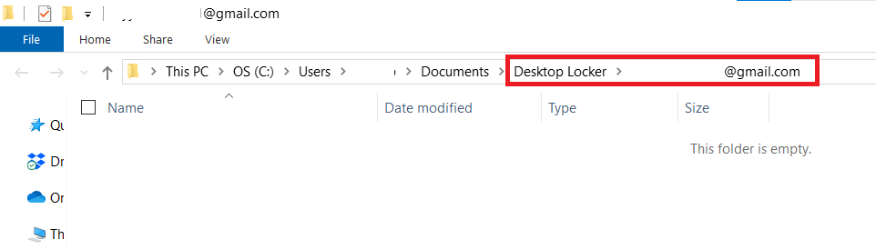 Desktop Encrypted Locker Opened Folder Lock