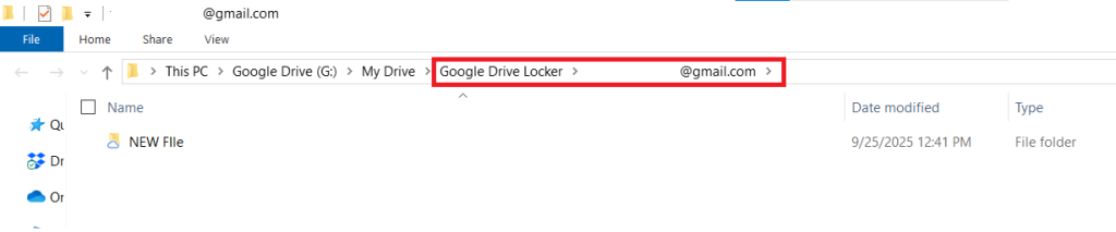 Google Drive Encrypted Locker Opened Folder Lock