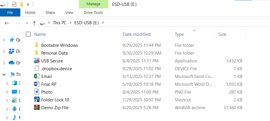 Locked and hidden PPT File in Pendrive
