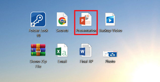 PPT File to share from your PC Folder Lock