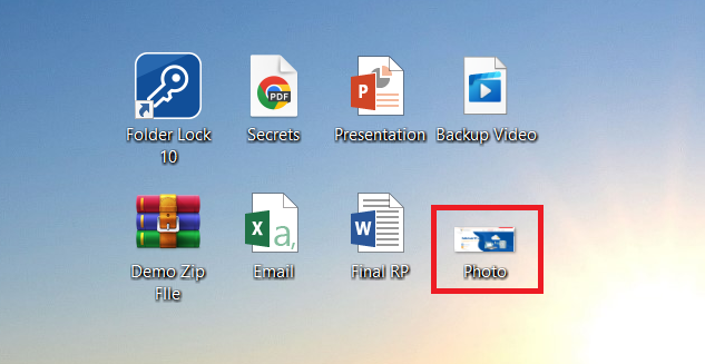 Photo File to share from your PC Folder Lock