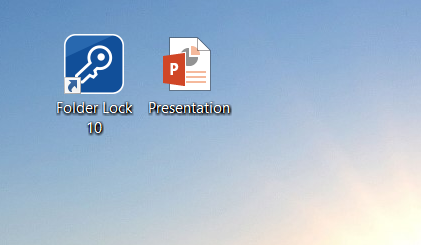 Powerpoint File decrypted and available at its initial location Folder Lock