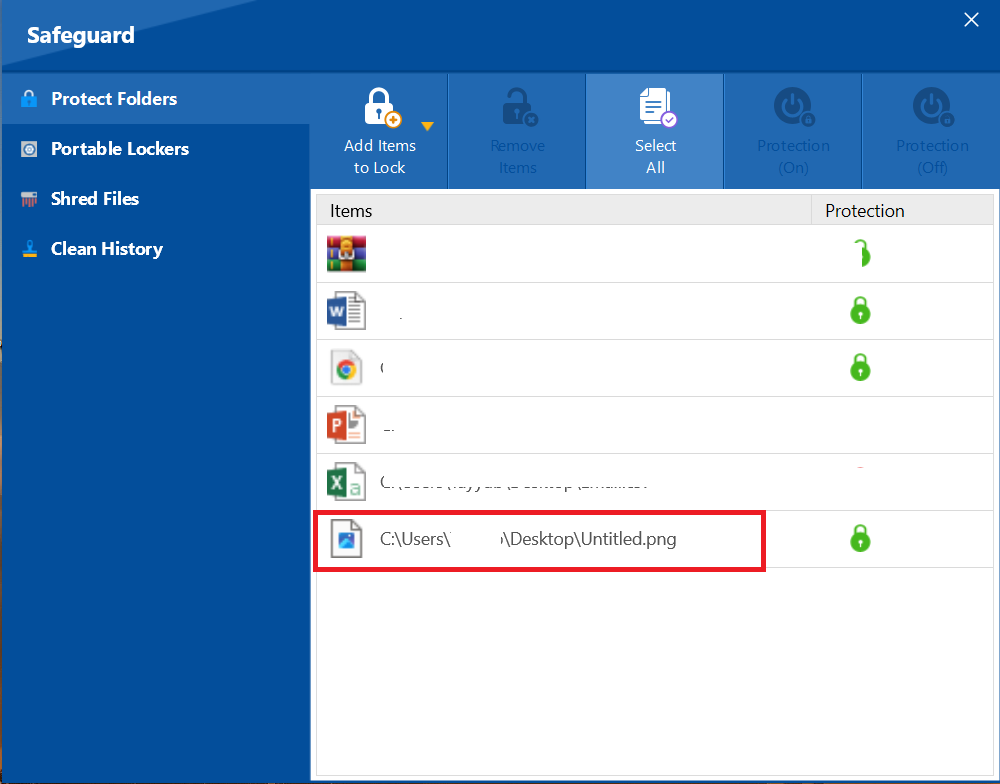 Protected image file photo Folder Lock