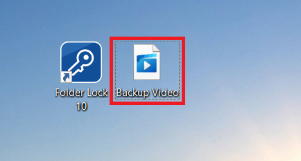 Video File decrypted and available at its original location Folder Lock