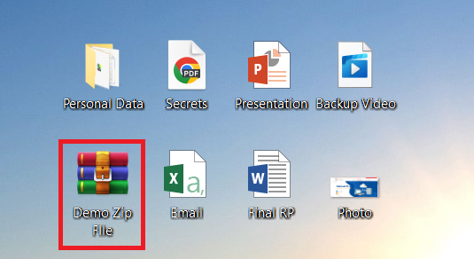 ZIP File to lock from your PC in Pendrive USB Secure