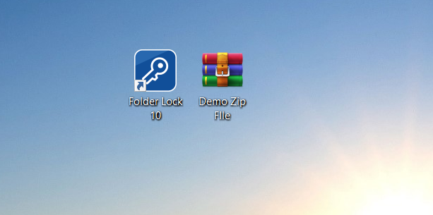 Zip File decrypted and available at its initial location Folder Lock