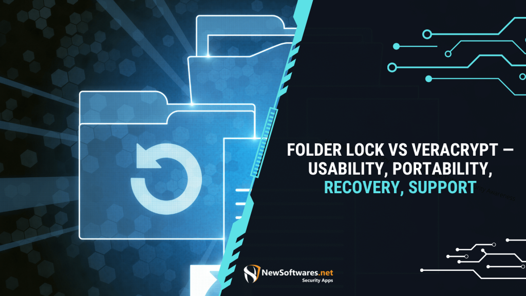 Folder Lock vs VeraCrypt usability portability recovery support