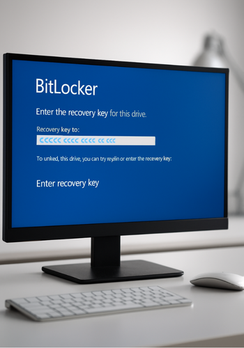 BitLocker recovery screen