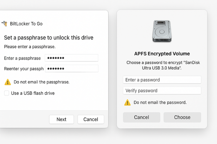 Enable Encrypt First Across Windows Encrypted USB External Drives Workflow