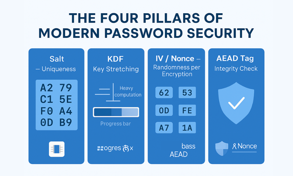 Four Pillars of Modern Password Security They Make Passwords Safer