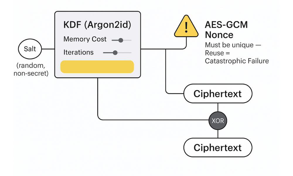 Nonce Misuse and Key Derivation Failure